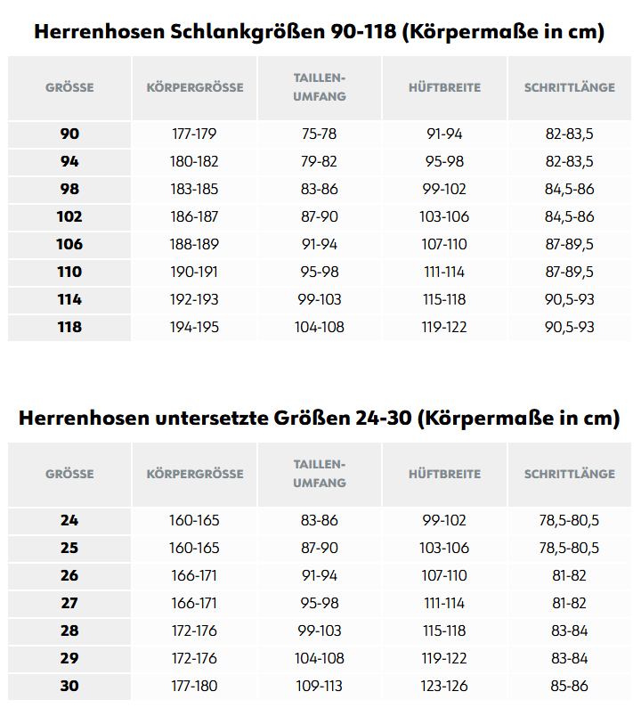 Herrenhose, Schlank, Körpergröße, Hose, Größe