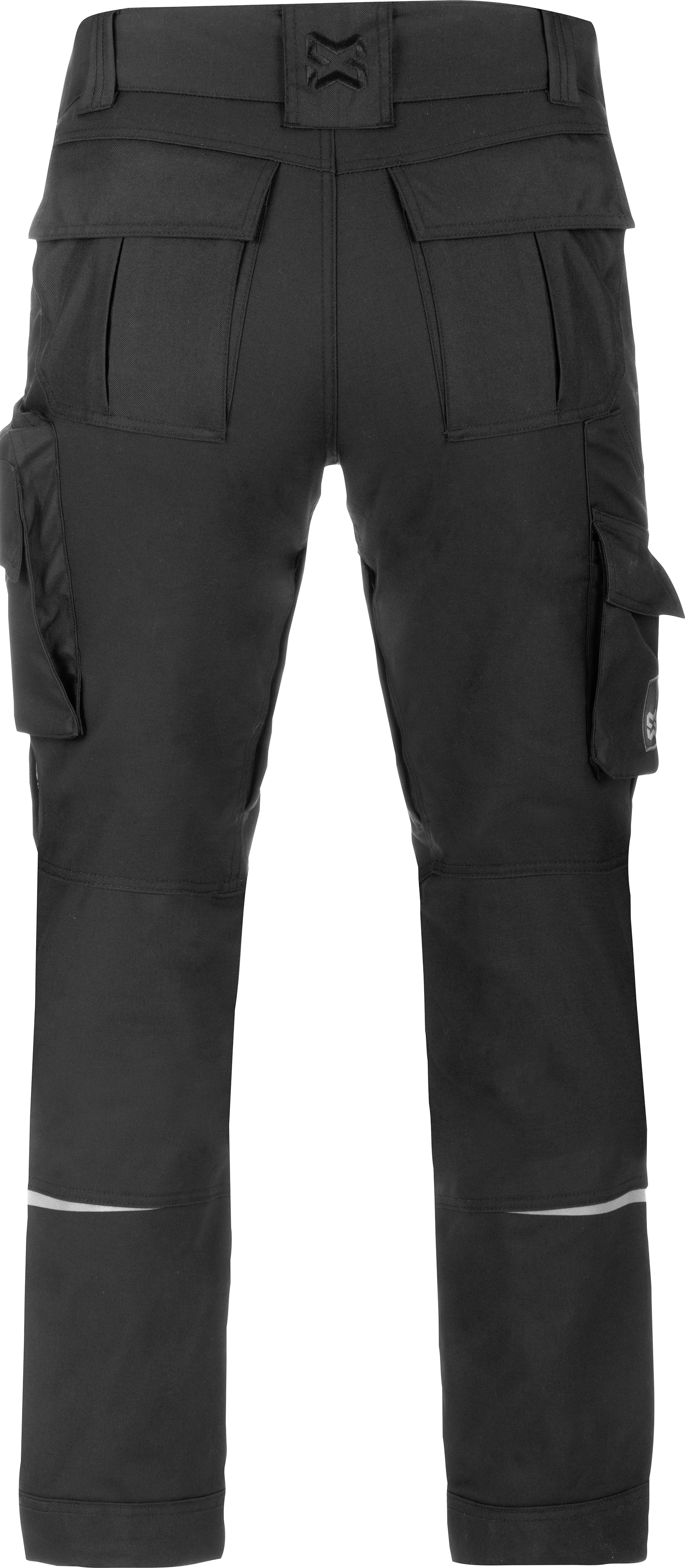 Hose, Cargohose, Tasche, Schwarz, Knöpfe/Knopfleiste
