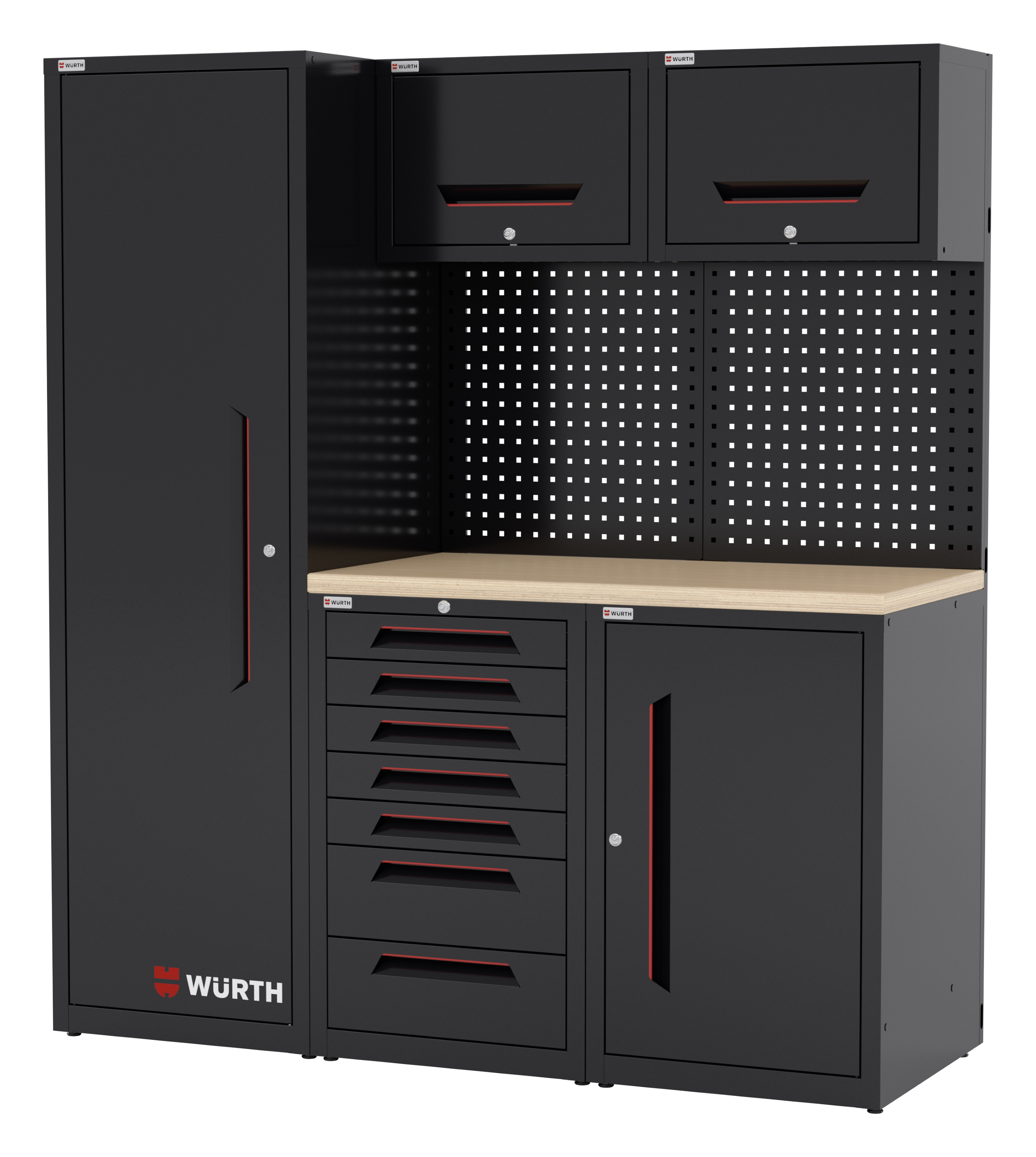 Schubladenschrank, Werkstattschrank, Werkzeugbank, Metallmöbel, Arbeitsplatz