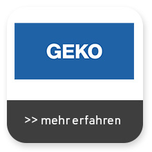 Geko, Geko-Logo, Anzeige, Button, Mehr erfahren