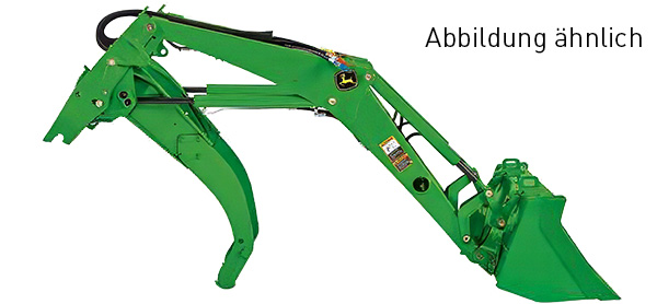 front loader, attachments, green equipment, tractor implement, bucket attachment