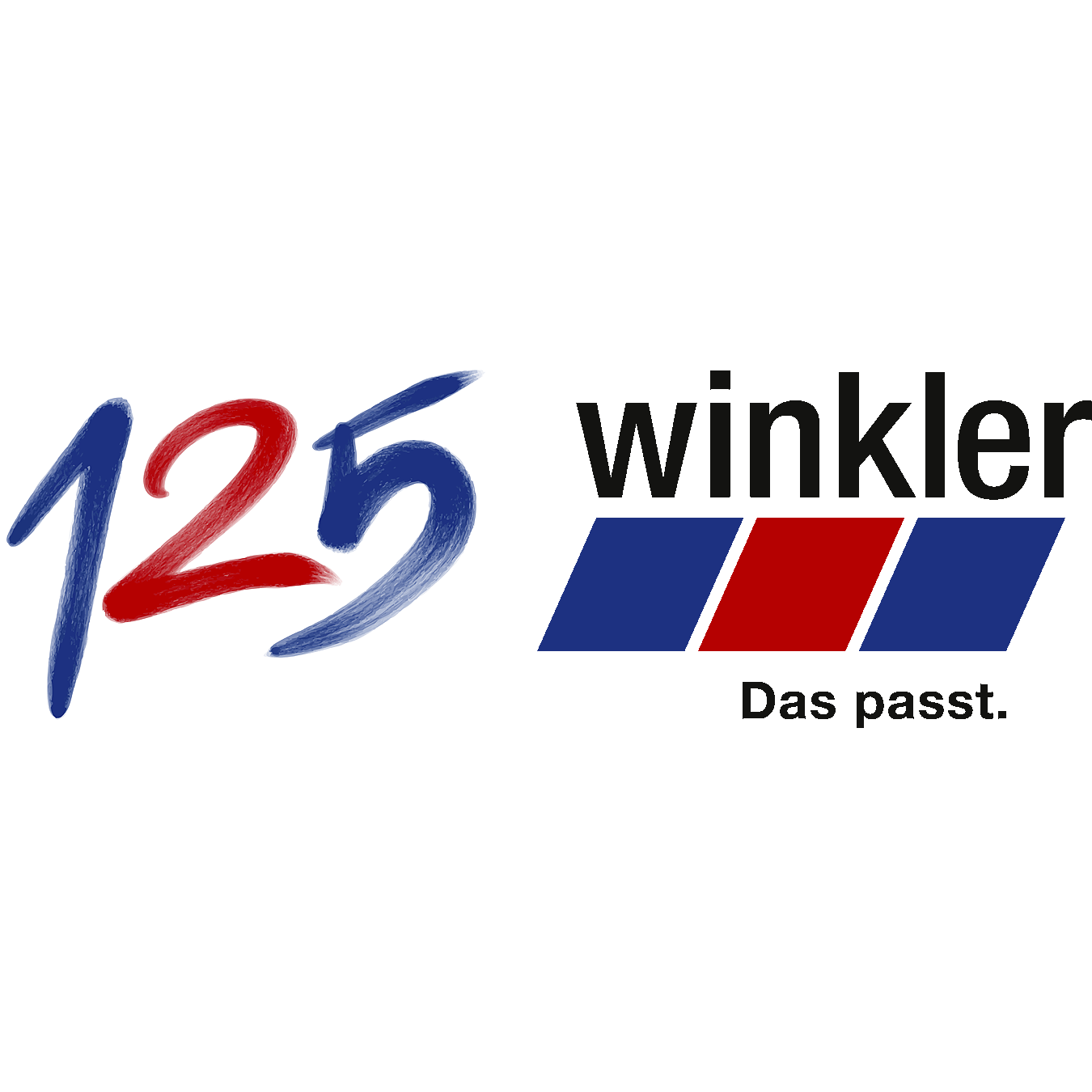 logo, 125, winkler, das passt, blau rot