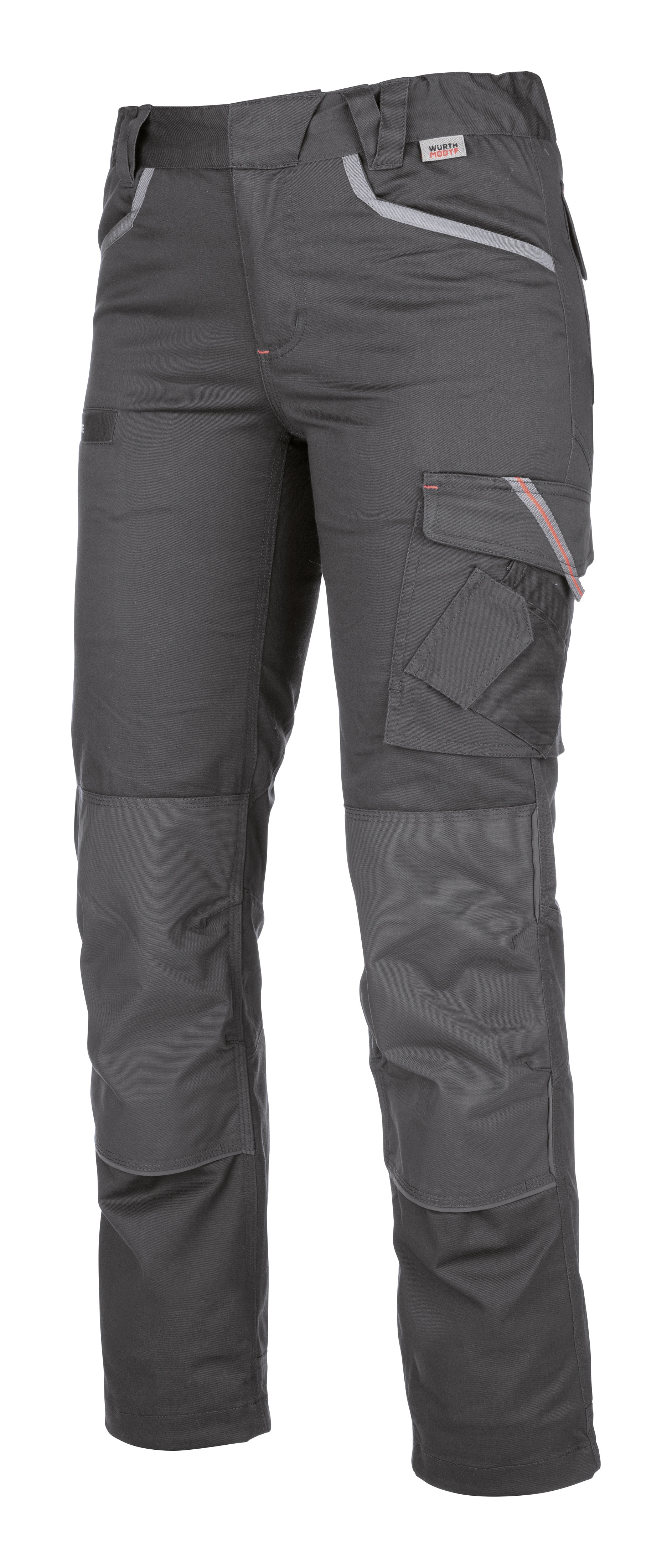 Hose, Arbeitshose, Cargo, Grau, Gürtelhalterung