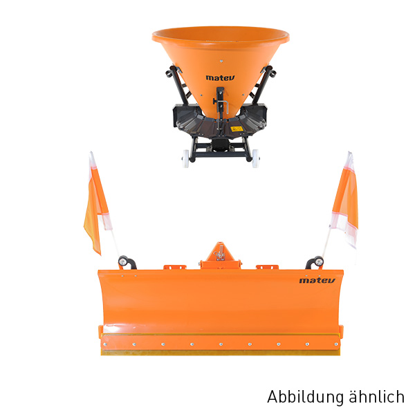 Spreader, Schneepflug, Orange, Trichter, Anhängermontage