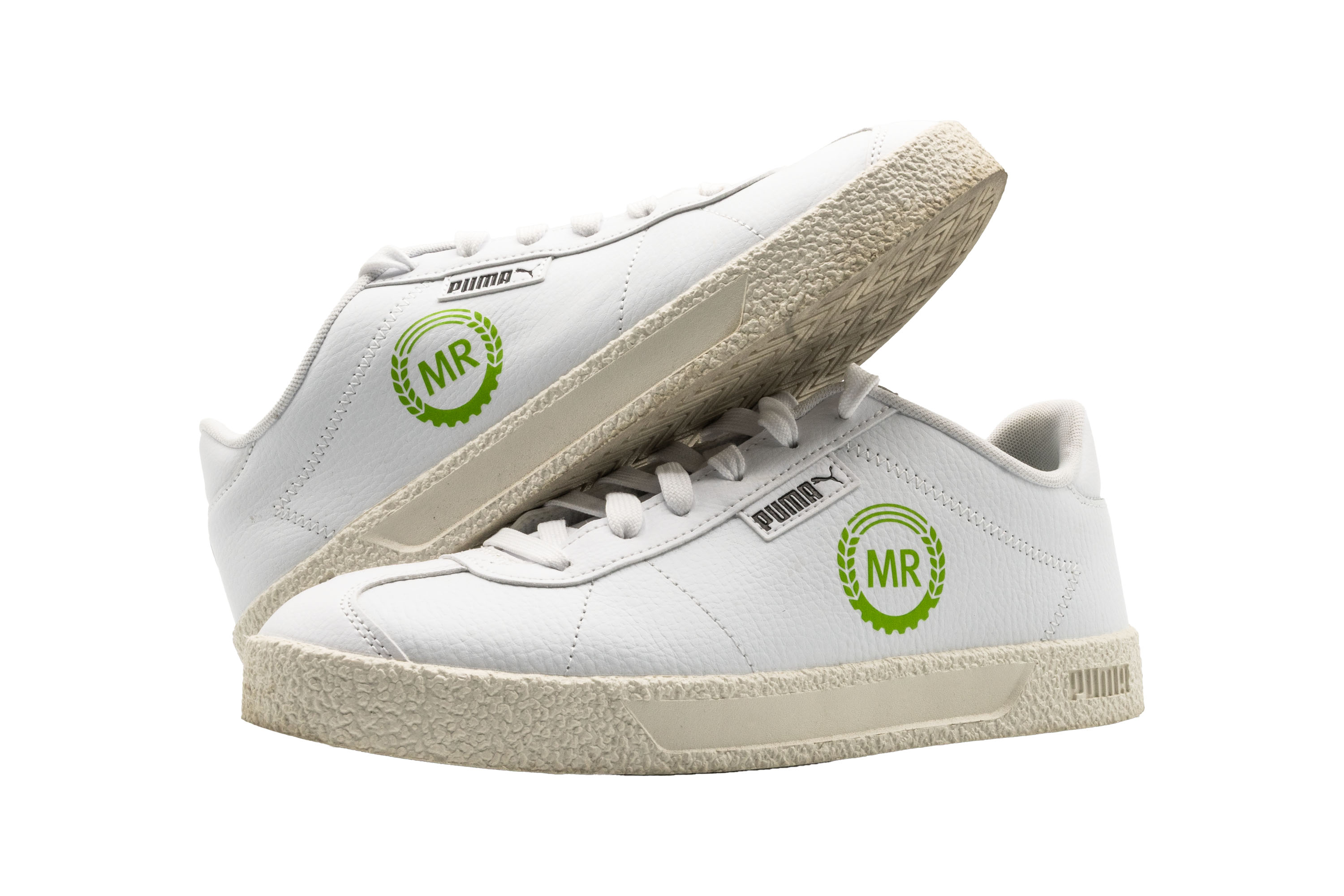 Sneaker, Weiß, Leder, Gummi-Sohle, Puma-Logo