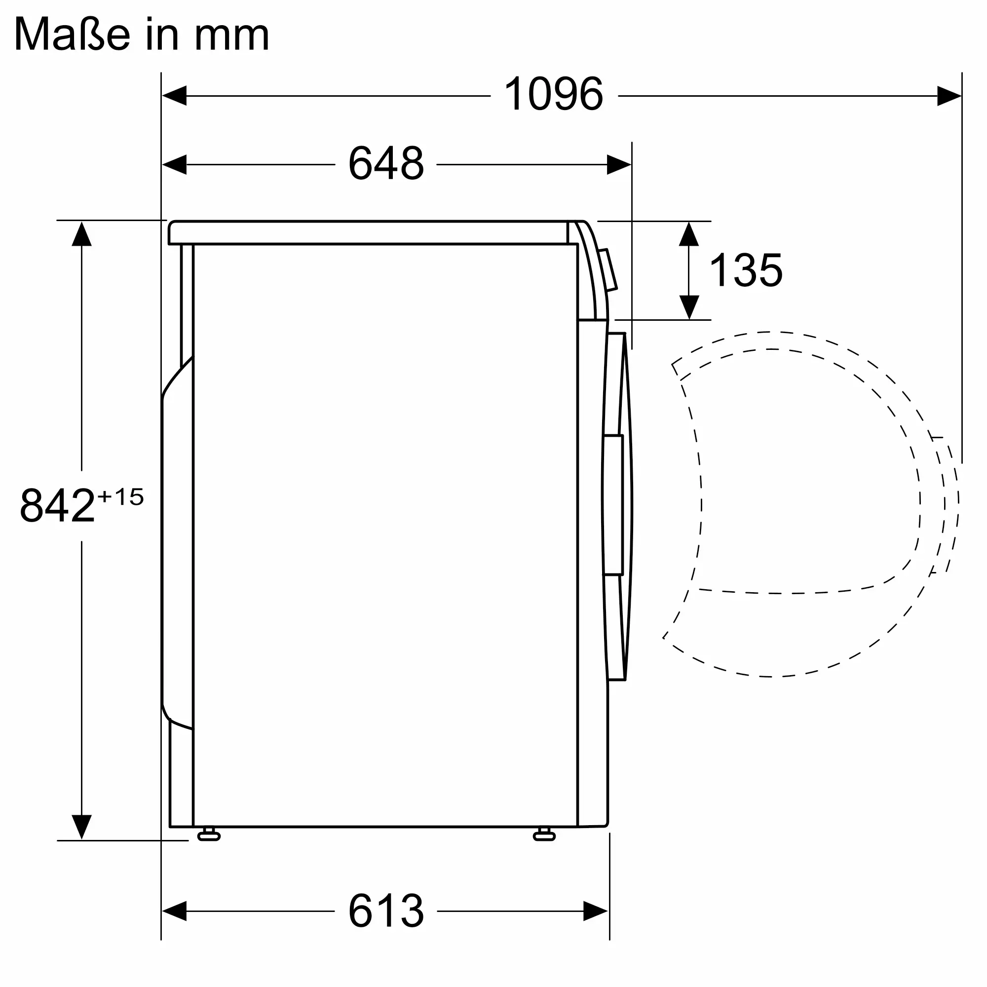 Kühlschrank, Küche, Gerät, Innenmaß 842 mm, 140 L?