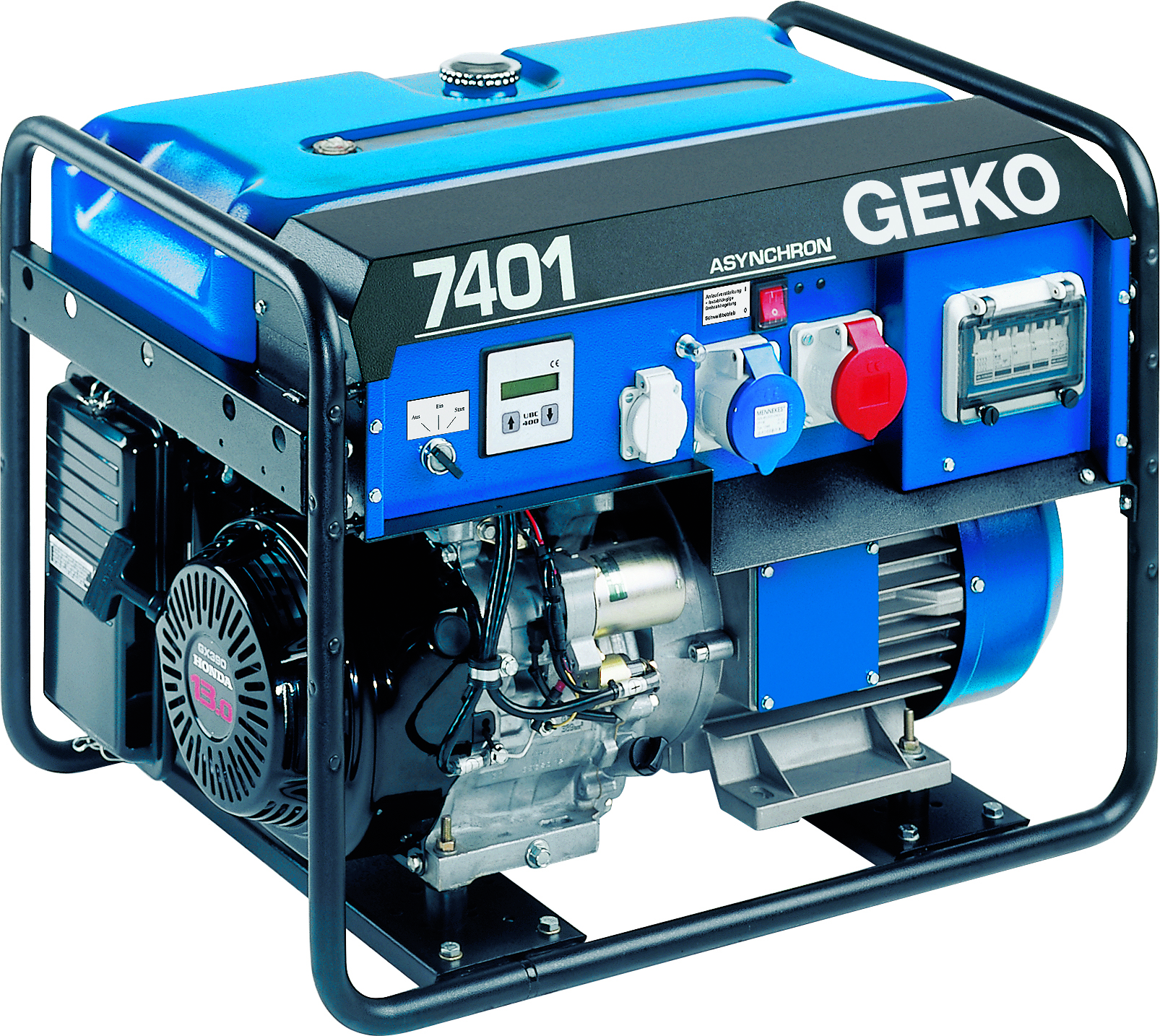 Generator, Gasoline, Blau, Tragbar, Motor