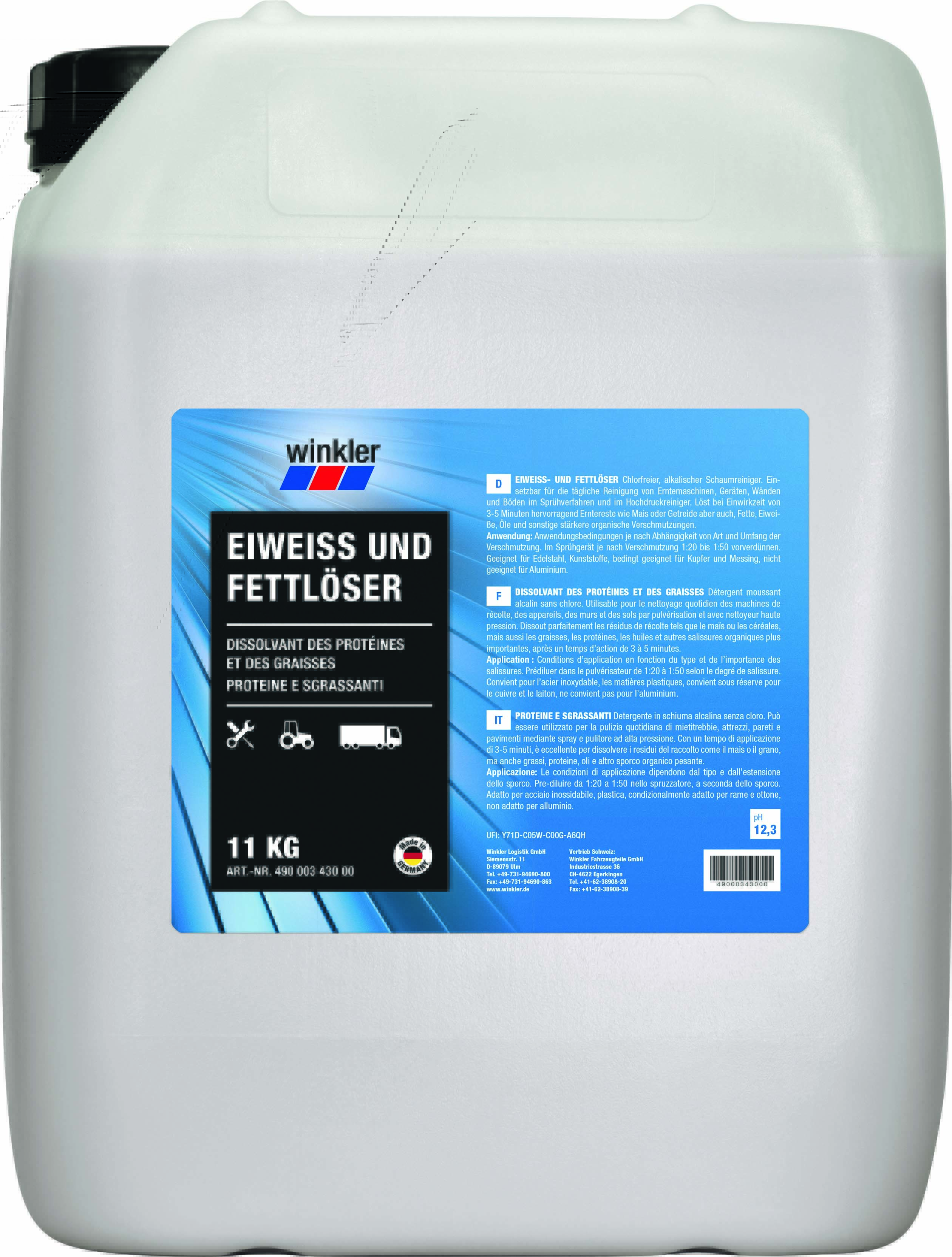Dosenreiniger, Proteine, Fettlöser, 11 kg, Dissolvent