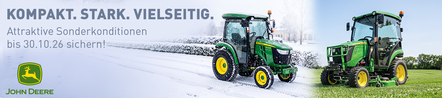 tractor, John Deere, snow, green, tire