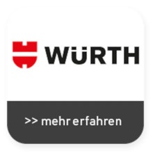 Würth Logo, Logo, Brand-Logo, Rotes Schild, Schwarzer Text
